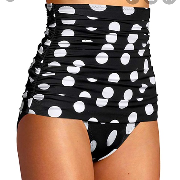 Norma Kamali Other - Norma Kamala high waisted ruched swim bottoms 👙